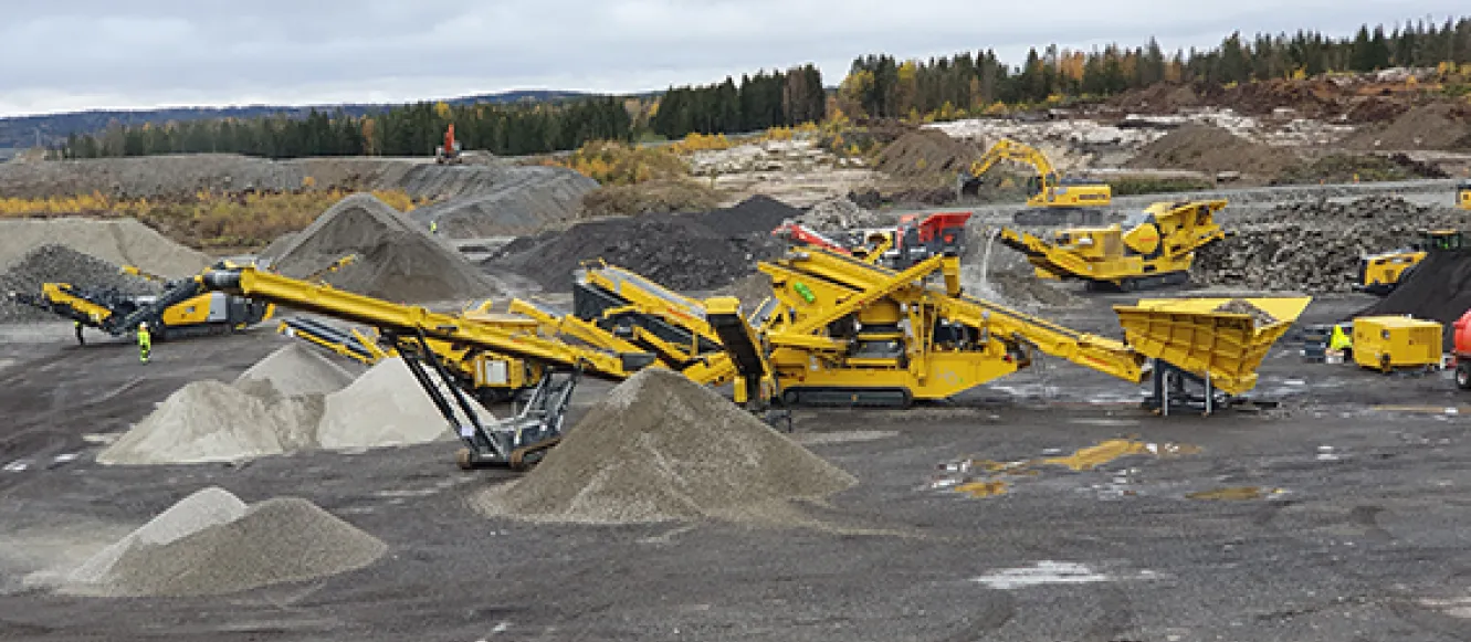 Keestrack optimizes electric drive technology in Norwegian quarries