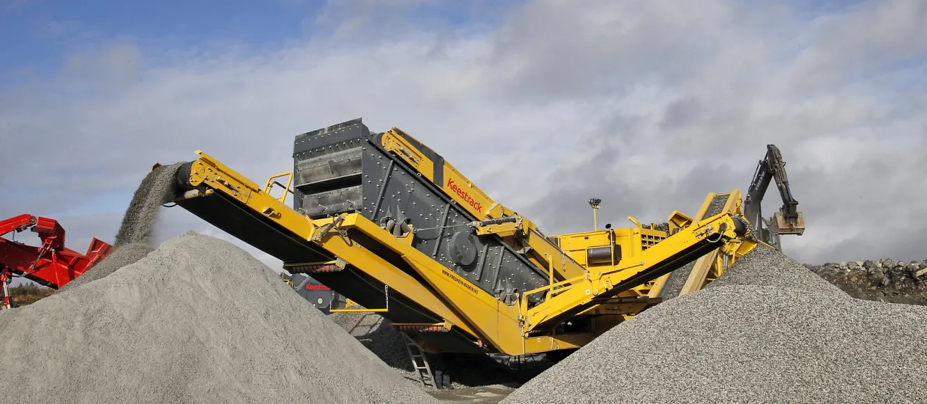 Keestrack H6e cone crusher: High-End mobile secondary crushing